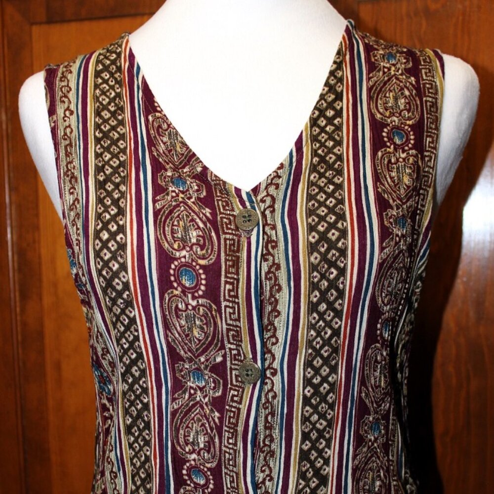 Top, Jantzen Classic, multi color, sleeveless
